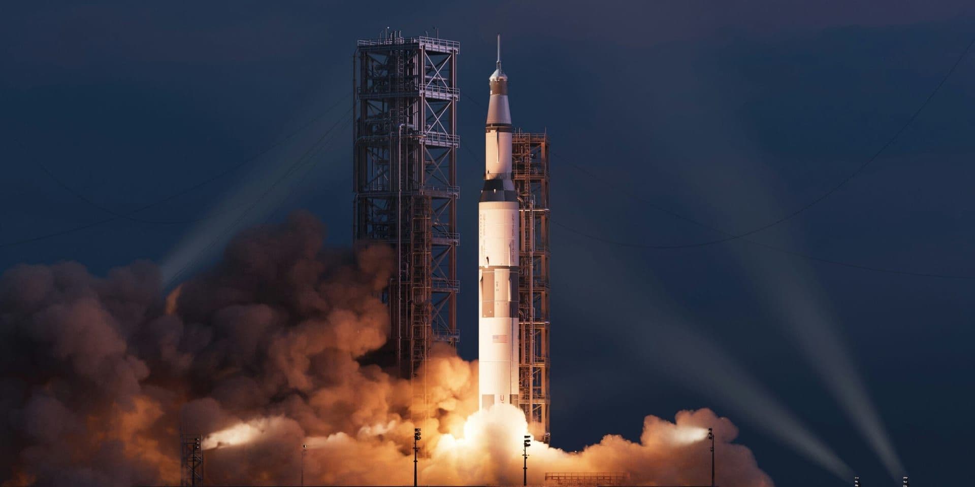 NASA’s Space Launch System Rocket Fully Stacked at Kennedy Space Center